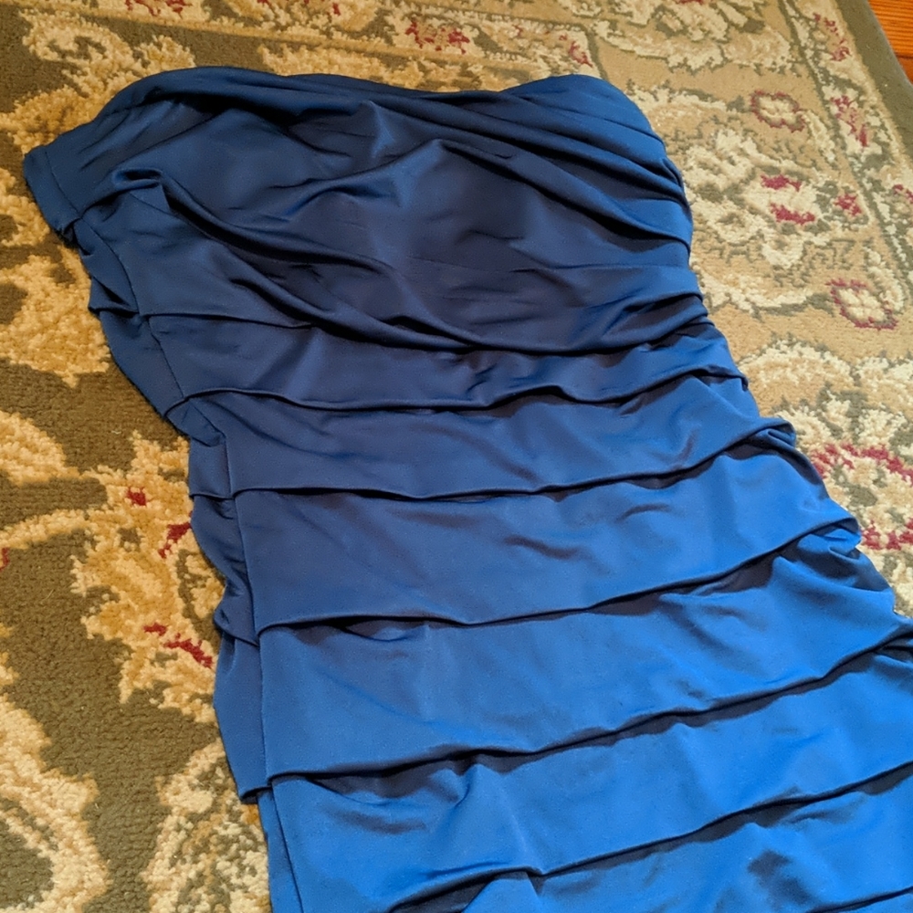 Navy Blue Bodycon Dress - Picture 2 of 2